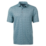 Cutter & Buck Pike Magnolia Print Stretch Mens Polo