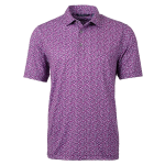 Cutter & Buck Pike Magnolia Print Stretch Mens Polo