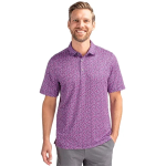 Cutter & Buck Pike Magnolia Print Stretch Mens Polo