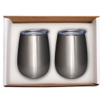 Duo Vacuum Stemless Wine Tumbler Gift Set