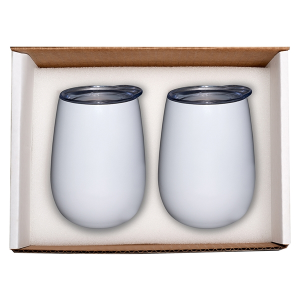 Duo Vacuum Stemless Wine Tumbler Gift Set